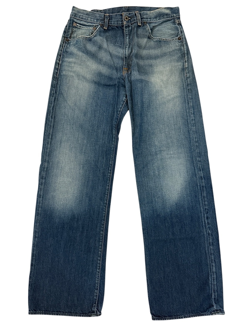 Vintage Y2K Polo Jeans Co Thompson Loose Baggy Distressed Jeans 34x34 Fits 32x32